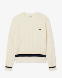 Pullover aus Wolle mit Zopfmuster
