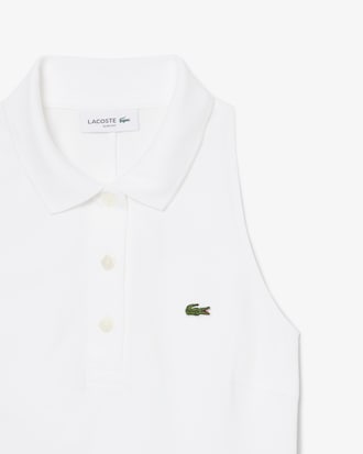 &Auml;rmelloses Polokleid aus Piqu&eacute;