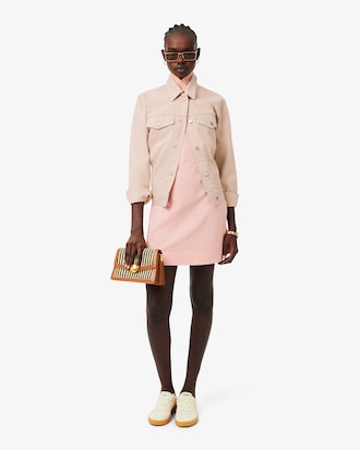 &Auml;rmelloses Polokleid aus Piqu&eacute;