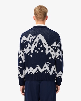 Pullover Archive Edition aus Jacquard mit hohem Kragen