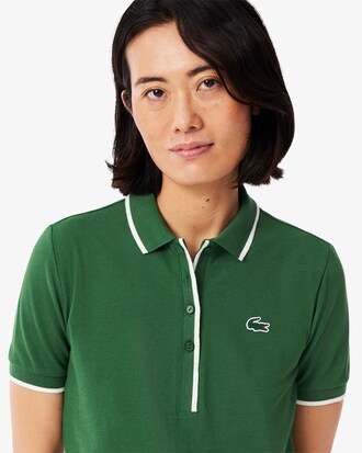 Tennis-Polohemd mit temperaturregulierender Technologie, Regular Fit