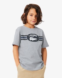 T-Shirt aus Baumwolle mit Monogramm-Print