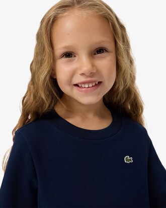 Kleid aus Fleece mit langen Ärmeln