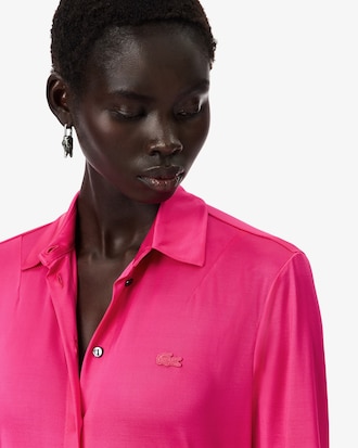 Slim Fit-Hemd Runway aus Satin