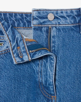 Wide Fit-Jeans mit hoher Taille