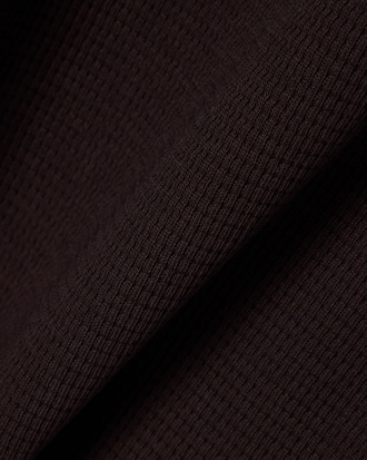 Loungewear-T-Shirt aus Baumwolle mit Waffelstruktur