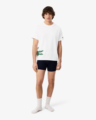 Loungewear-T-Shirt aus Baumwolle mit Druck