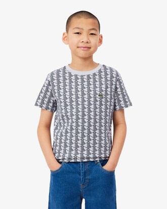 T-Shirt aus Baumwolle mit Monogramm