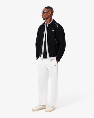 Collegejacke aus Wolle mit Akzent-Badge