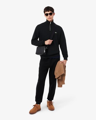 Sweatshirt aus Interlock mit hohem Kragen und Rei&szlig;verschluss