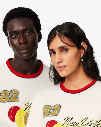 Runway T-Shirt mit Tennis-Druck