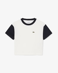 T-Shirt aus Baumwolle mit kontrastierender Einfassung
