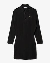 Slim Fit-Polokleid aus fließendem Piqué