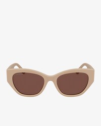 Rechteckige Acetat-Sonnenbrille mit Monogramm
