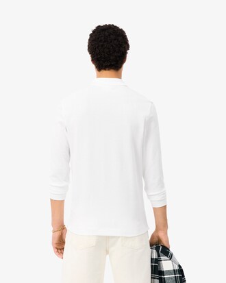 Slim Fit-Polohemd L.12.12 mit langen &Auml;rmeln