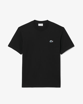 T-Shirt aus schwerem Jersey mit Krokodil und Landschaft