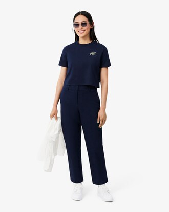 Relaxed Fit-T-Shirt aus Baumwolle mit Badge-Akzent
