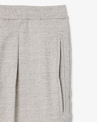 Relaxed Fit-Hose aus Flam&eacute;-Gewebe