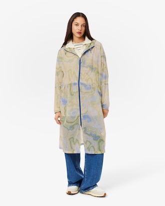 Langer, wasserabweisender, komprimierbarer Oversized-Parka