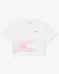 T-Shirt aus Baumwolle mit Kroko-Print