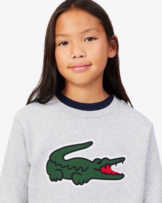 Unisex-Hoodie aus Fleece mit Krokodil