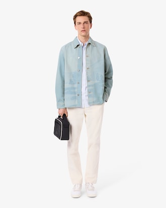 Overshirt aus Denim mit Landschaftsmotiv