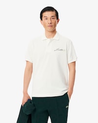 Franz&ouml;sisches Classic Fit-Polohemd aus Piqu&eacute; mit Print