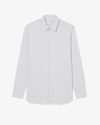 Slim Fit-Hemd aus gestreifter Stretch-Popeline