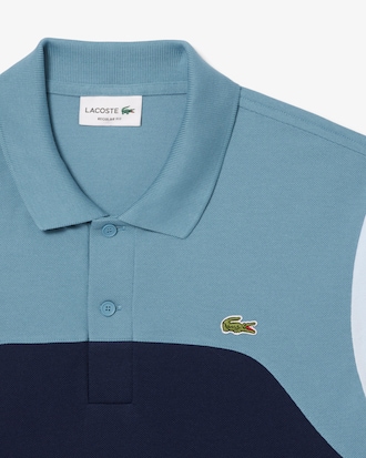 Regular Fit-Polohemd L.12.12 mit Colorblock-Design