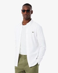 Slim Fit-Hemd aus Baumwollpiqué