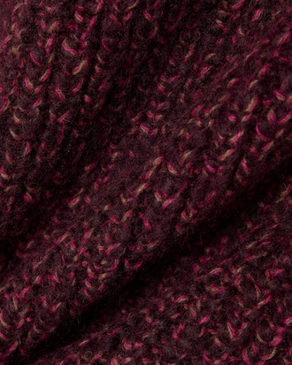 Strickschal aus mercerisiertem Wollmischgewebe