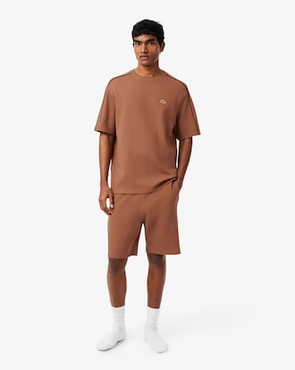 Rippstrick-Pyjama-Set aus Baumwolle mit Tiefpr&auml;gung
