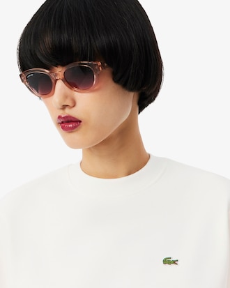 Relaxed Fit-Sweatshirt aus Fleece mit Rundhalsausschnitt