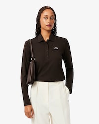 Regular Fit-Polohemd mit Krokodil und Landschaft