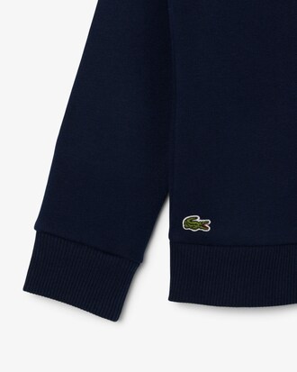 Sweatshirt aus Fleece mit Monogramm-Print