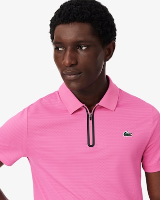 Tennis-Polohemd aus Stretch-Jacquard mit Ultra-Dry-Technologie