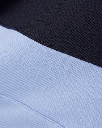 Hoodie aus Fleece mit Colorblock-Design