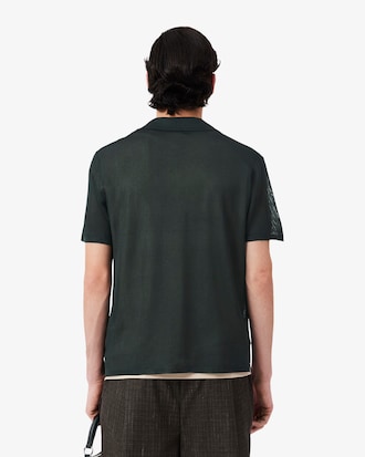Slim Fit-Polohemd Runway aus Satin-Piqu&eacute;