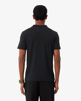 Commuter-T-Shirt aus Piqu&eacute; mit Jacquard-Branding
