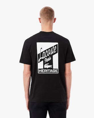 T-Shirt aus Jersey mit mehreren Prints