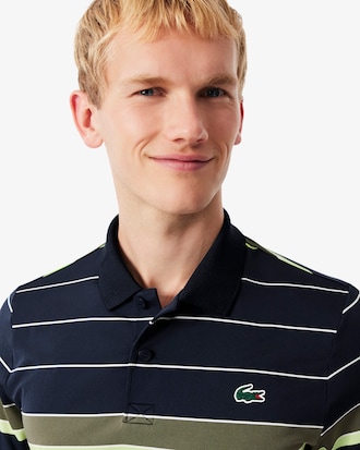 Gestreiftes Stretch-Golf-Polohemd mit Ultra-Dry-Technologie
