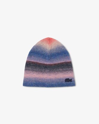 Wollmütze aus Bauwollmischgewebe mit Ombré-Effekt