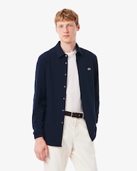 Slim Fit-Hemd aus Baumwollpiqué