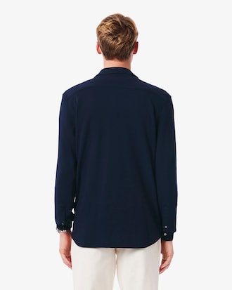 Slim Fit-Hemd aus Baumwollpiqué