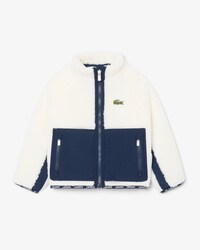 Unisex-Jacke aus Sherpa-Fleece mit Colorblock-Design