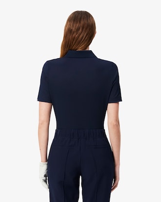 Golf-Polohemd aus Stretchgewebe mit UV-Schutz, Slim Fit