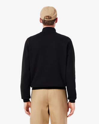 Fleece-Sweatshirt mit Reißverschluss und hohem Kragen