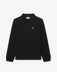Polohemd aus Petit Piqu&eacute; mit langen &Auml;rmeln
