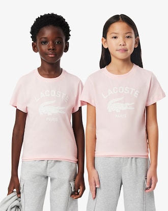 T-Shirt aus Baumwolle mit Signatur-Print
