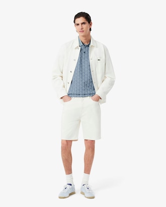 Classic Fit-Polohemd mit Monogramm aus Jacquard